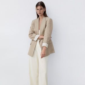 Zara linen blend blazer